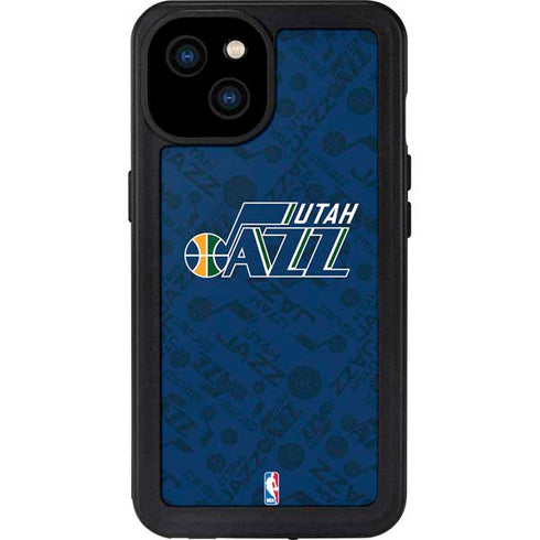 NBA Utah Jazz Blast iPhone 15 Plus Waterproof Case