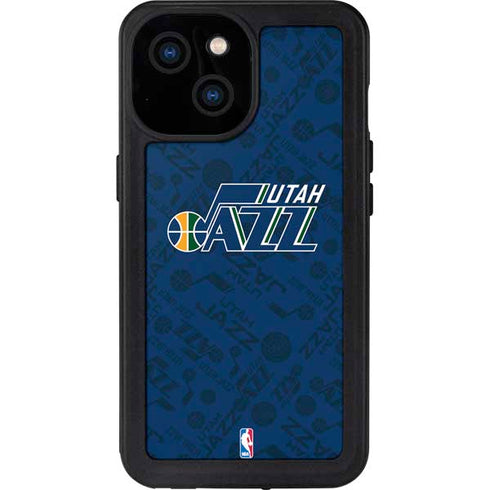 NBA Utah Jazz Blast iPhone 15 Waterproof Case