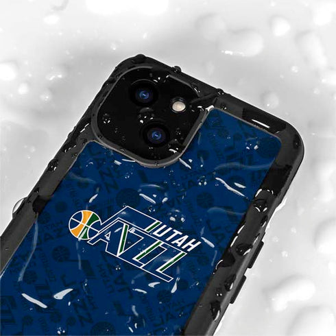NBA Utah Jazz Blast iPhone 15 Waterproof Case