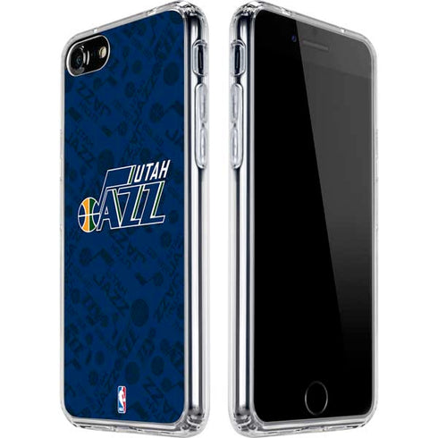 NBA Utah Jazz Blast iPhone SE (2nd & 3rd Gen) Clear Case