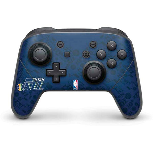 NBA Utah Jazz Blast Nintendo Switch Pro Controller Skin