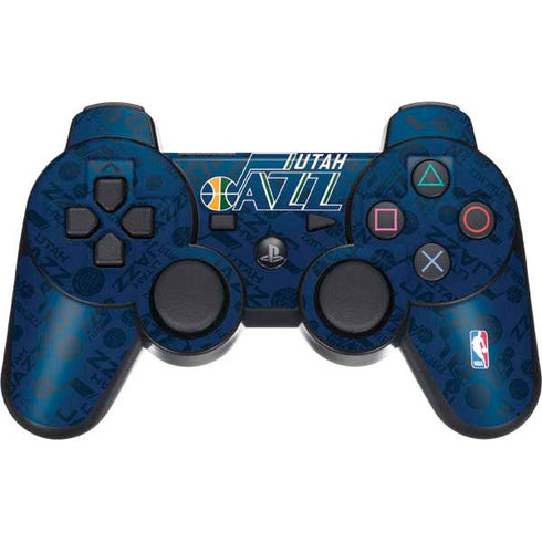 NBA Utah Jazz Blast PS3 Dual Shock wireless controller Skin