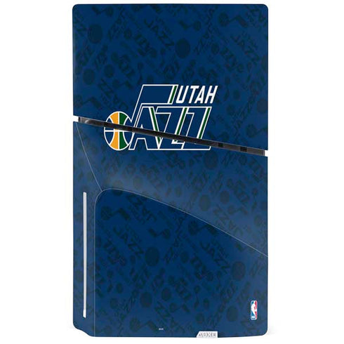 NBA Utah Jazz Blast PS5 Slim Disk Console Skin