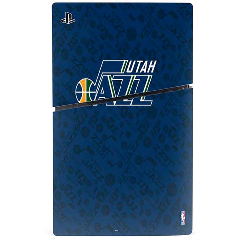 NBA Utah Jazz Blast PS5 Slim Digital Edition Bundle Skin