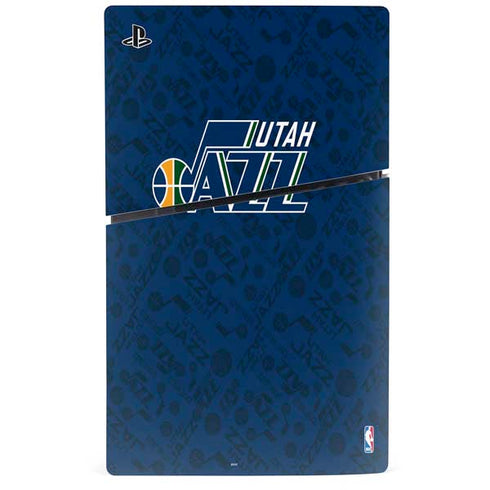NBA Utah Jazz Blast PS5 Slim Digital Edition Console Skin