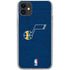 NBA Utah Jazz Yellow Texture iPhone 11 Clear Case