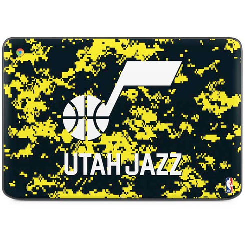 NBA Utah Jazz Grey Digi Camo HP Chromebook Skin