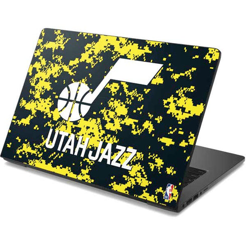NBA Utah Jazz Grey Digi Camo Dell Chromebook Skin