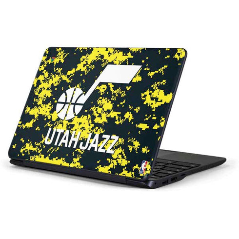NBA Utah Jazz Grey Digi Camo Samsung Chromebook Skin