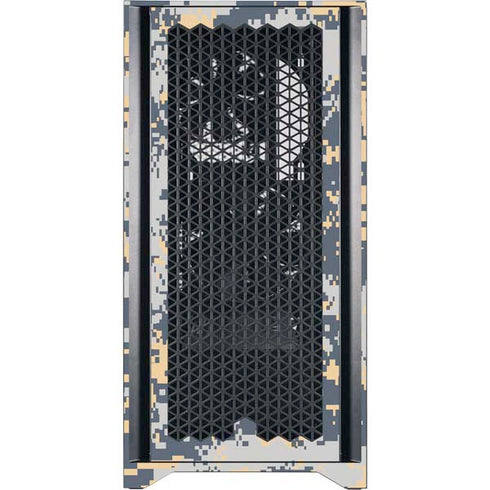 NBA Utah Jazz Grey Digi Camo Corsair 4000D Tempered Glass Mid-Tower ATX Case Skin