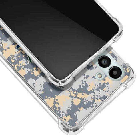 NBA Utah Jazz Grey Digi Camo Galaxy A13 5G Clear Case