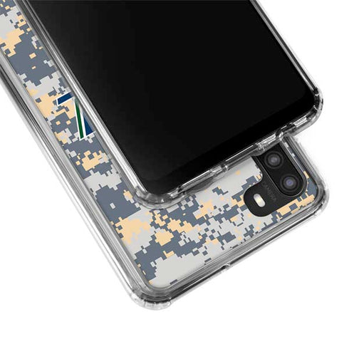 NBA Utah Jazz Grey Digi Camo Galaxy A21 Clear Case