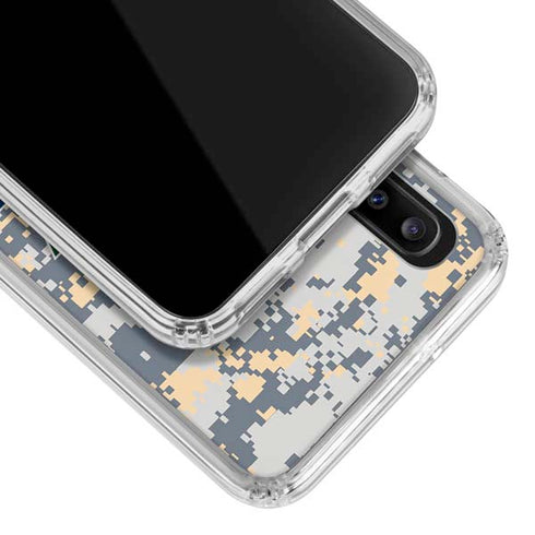 NBA Utah Jazz Grey Digi Camo Galaxy A30 Clear Case