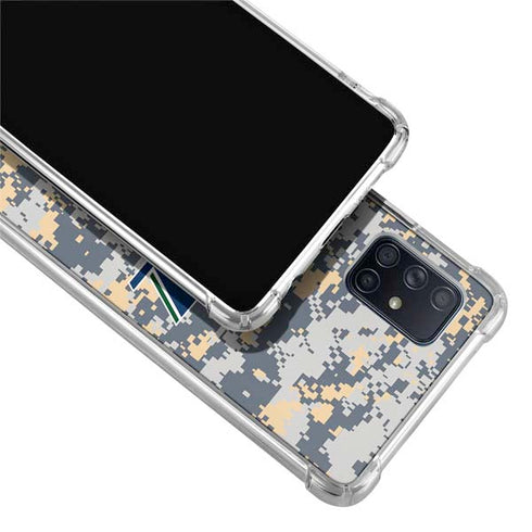 NBA Utah Jazz Grey Digi Camo Galaxy A51 5G Clear Case
