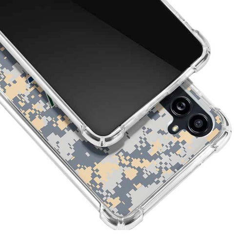 NBA Utah Jazz Grey Digi Camo Galaxy A54 5G Clear Case