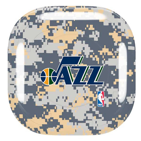 NBA Utah Jazz Grey Digi Camo Galaxy Buds Pro Skin