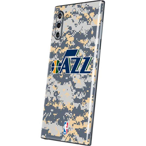 NBA Utah Jazz Grey Digi Camo Galaxy Note 10 Skin
