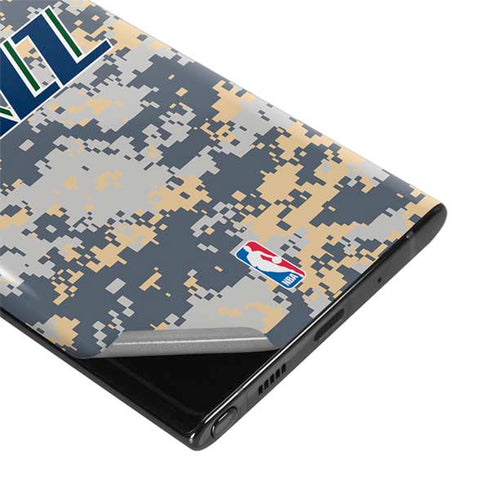 NBA Utah Jazz Grey Digi Camo Galaxy Note 10 Skin