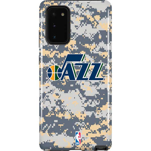 NBA Utah Jazz Grey Digi Camo Galaxy Note20 5G Pro Case