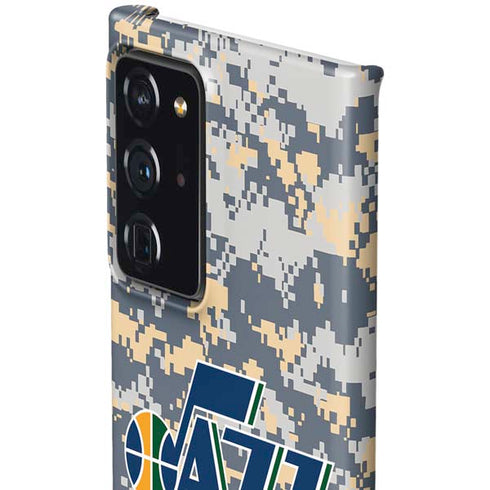 NBA Utah Jazz Grey Digi Camo Galaxy Note20 Ultra 5G Lite Case
