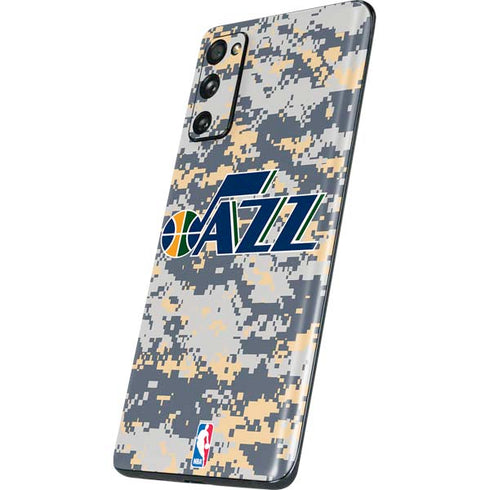 NBA Utah Jazz Grey Digi Camo Galaxy S20 Fan Edition Skin