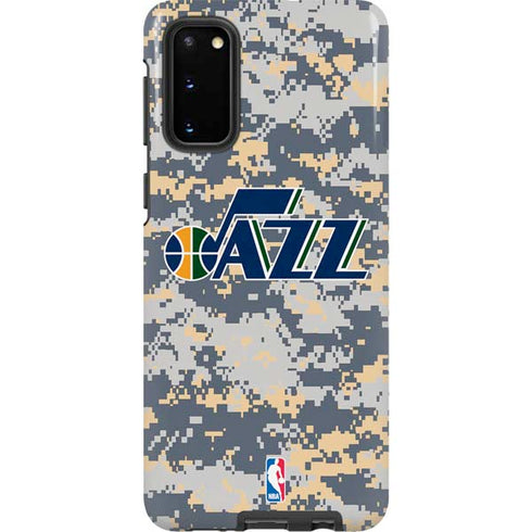 NBA Utah Jazz Grey Digi Camo Galaxy S20 Pro Case