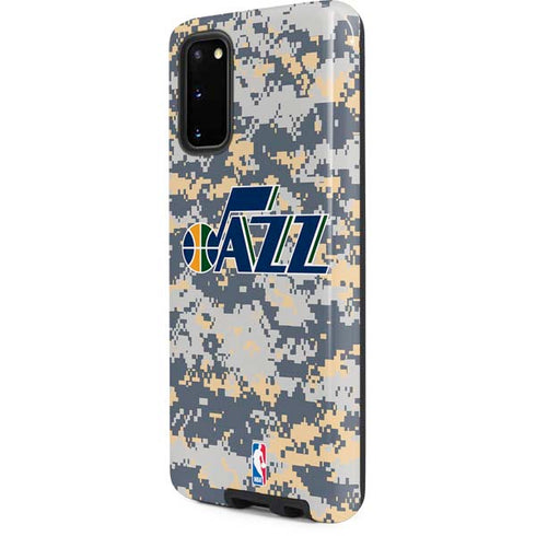 NBA Utah Jazz Grey Digi Camo Galaxy S20 Pro Case
