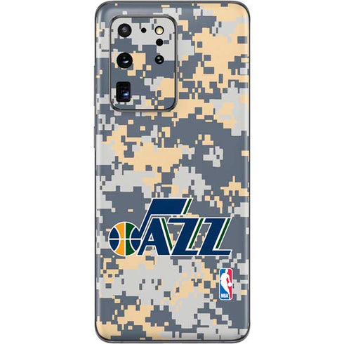 NBA Utah Jazz Grey Digi Camo Galaxy S20 Ultra 5G Skin