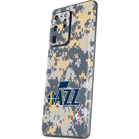 NBA Utah Jazz Grey Digi Camo Galaxy S20 Ultra 5G Skin