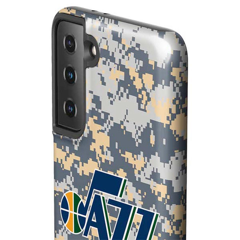 NBA Utah Jazz Grey Digi Camo Galaxy S21 FE Pro Case