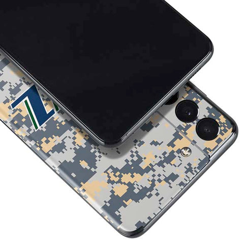 NBA Utah Jazz Grey Digi Camo Galaxy S21 Plus 5G Skin