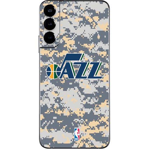 NBA Utah Jazz Grey Digi Camo Galaxy S22 Plus Skin