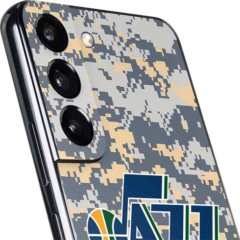 NBA Utah Jazz Grey Digi Camo Galaxy S22 Plus Skin
