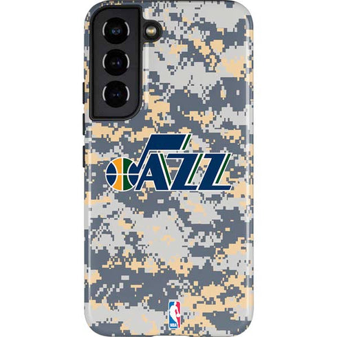 NBA Utah Jazz Grey Digi Camo Galaxy S22 Pro Case