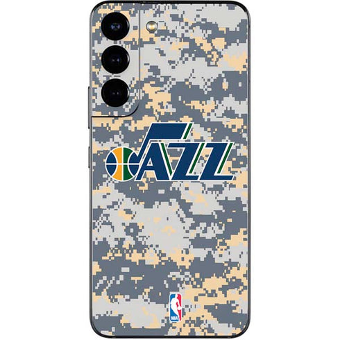 NBA Utah Jazz Grey Digi Camo Galaxy S22 Skin