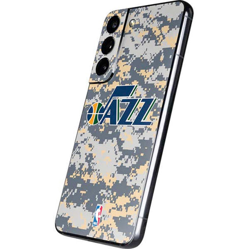 NBA Utah Jazz Grey Digi Camo Galaxy S22 Skin
