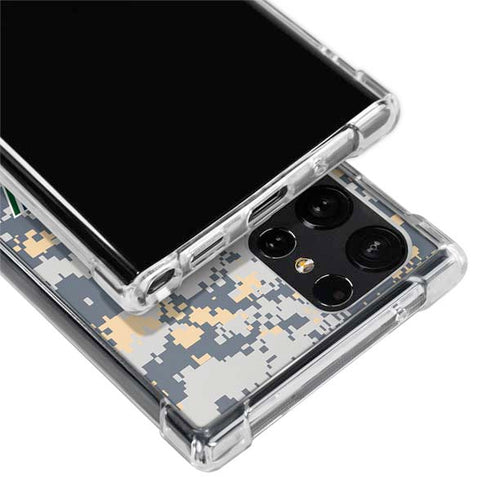 NBA Utah Jazz Grey Digi Camo Galaxy S22 Ultra Clear Case