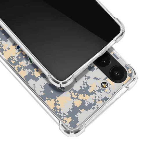 NBA Utah Jazz Grey Digi Camo Galaxy S23 Clear Case