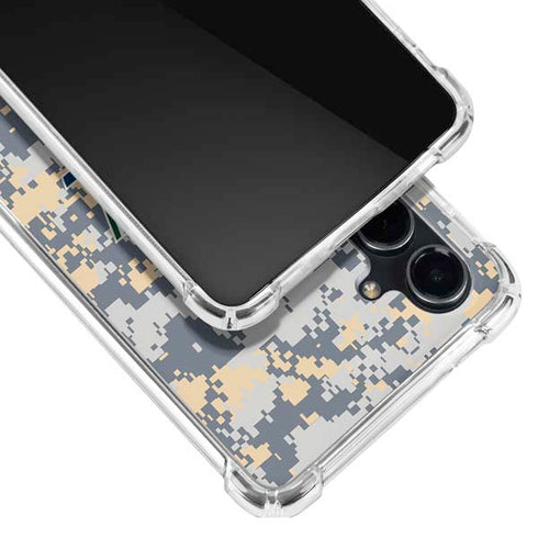 NBA Utah Jazz Grey Digi Camo Galaxy S23 FE Clear Case