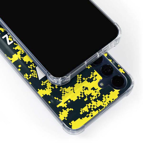 NBA Utah Jazz Grey Digi Camo Galaxy S24 Clear Case
