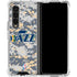 NBA Utah Jazz Grey Digi Camo Galaxy Z Fold4 5G Clear Case