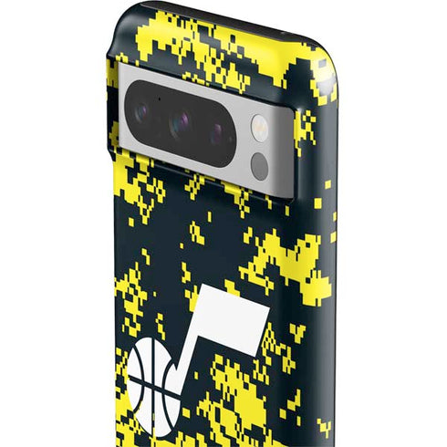NBA Utah Jazz Grey Digi Camo Google Pixel 8 Pro Impact Case