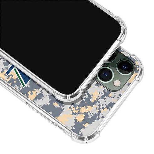 NBA Utah Jazz Grey Digi Camo iPhone 11 Pro Max Clear Case