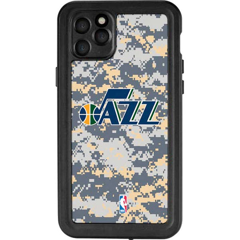 NBA Utah Jazz Grey Digi Camo iPhone 11 Pro Max Waterproof Case
