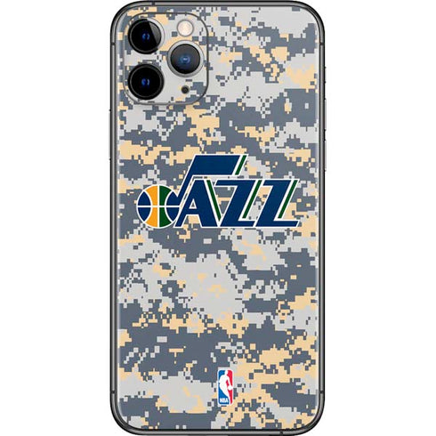 NBA Utah Jazz Grey Digi Camo iPhone 11 Pro Skin