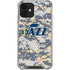 NBA Utah Jazz Grey Digi Camo iPhone 12 Mini Clear Case