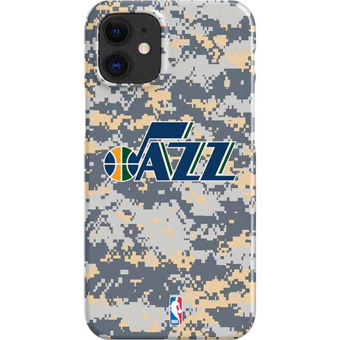 NBA Utah Jazz Grey Digi Camo iPhone 12 Mini Lite Case