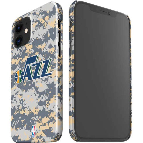 NBA Utah Jazz Grey Digi Camo iPhone 12 Mini Lite Case