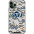 NBA Utah Jazz Grey Digi Camo iPhone 12 Pro Clear Case