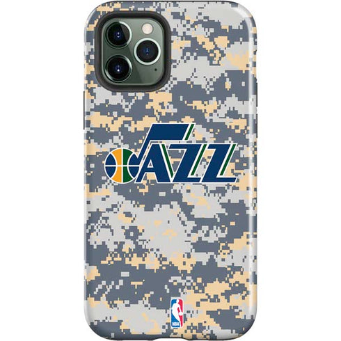 NBA Utah Jazz Grey Digi Camo iPhone 12 Pro Max Impact Case